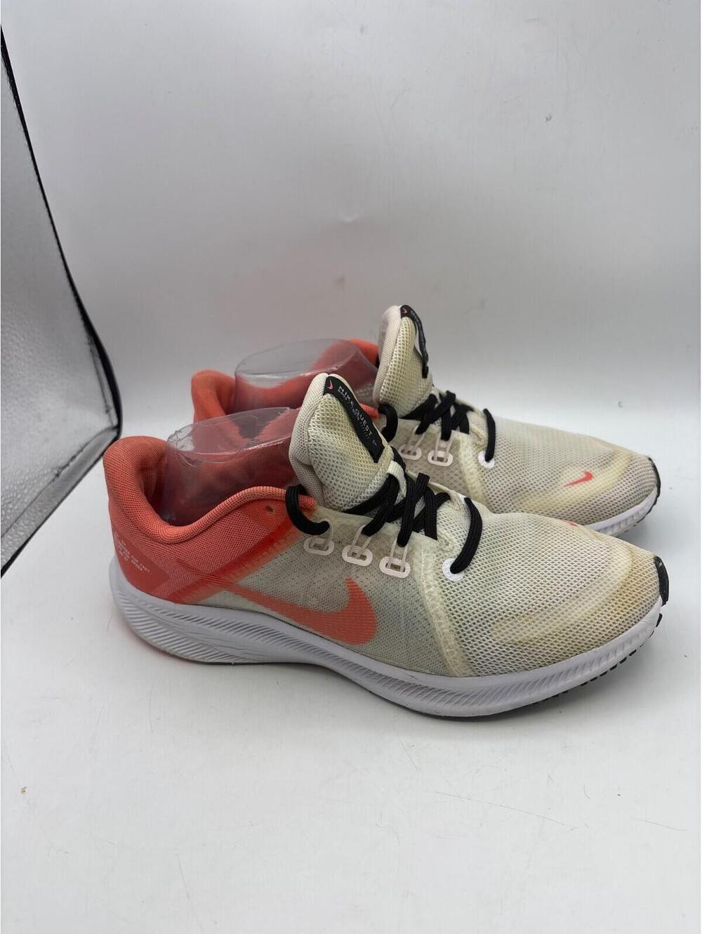 Nike Womens Quest 4 DA1106-102 White Running Shoes Sneakers Size 10